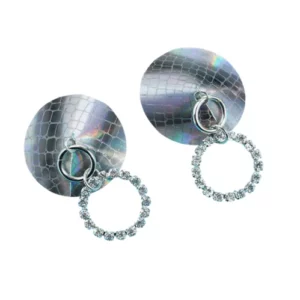 Cache-tétons ronds serpent illusion